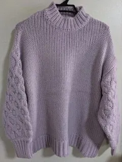 AZUL by MOUSSY ラベンダータートルネックニット