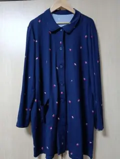 いちご柄ネイビー マタニティパジャマセット