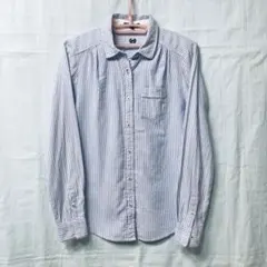 Gap ワイシャツ カッターシャツ ストライプ クールビズ 青系 長袖 XXS