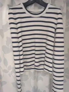グリーンレーベル ストライプ 長袖Tシャツ