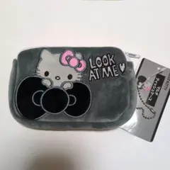 ハローキティ　モノクロ　マルチティッシュケース