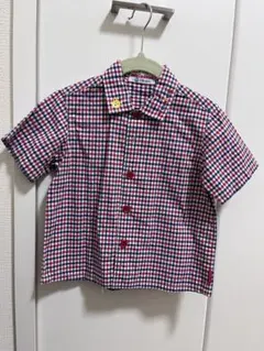 MIKIHOUSE / チェック柄半袖シャツ(90)