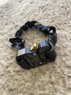 モンクレール　MONCLER ALYX 　ブレスレット　　黒 ブラック Moncler Genius - 6 Moncler Genius x 1017 ALYX 9SM チェーン