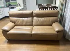 【GITIO】本革 大型ソファ たのメル便発送 約193×88×80cm