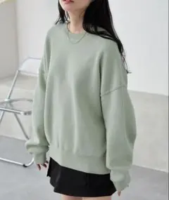 ミントグリーン　ニットのサムネイル