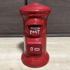 郵便ポスト型 貯金箱 レッド