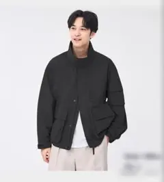 GU オーバーサイズスタンドカラーブルゾンМサイズ　339578