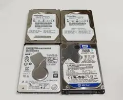 チョコミント様専用4個セット 750GB*2 640GB 500GBおまけ簡易