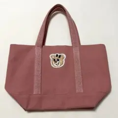 フェイラー ラブラリー オールドテディガール ワッペントートバッグ L ピンク