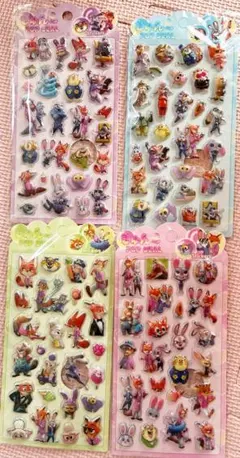 ズートピア　ポップシール4シートセット③