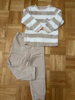 ユニクロフリース　プーさん　パジャマセット 110cm