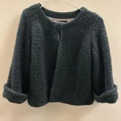 ボアジャケット ノーカラージャケット