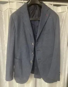 beamsf ネイビーブレザー ringjacketハンドライン 段返3B - メルカリ