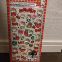 未使用☆ハローキティ ボンボンドロップシール☆