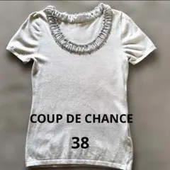 COUP DE CHANCE 半袖ニット ビーズ装飾 38サイズのサムネイル