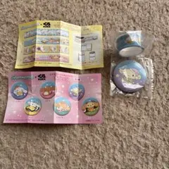 【匿名配送】くら寿司 Cinnamoroll 缶バッジ1個マスキングテープ1個