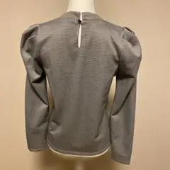 2. インデックス モノトーン 千鳥格子 トップス 長袖 M