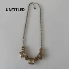 UNTITLED ベージュクリスタルネックレスのサムネイル