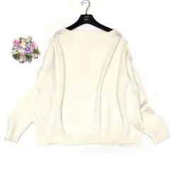 ★ イチゴ大福様　マックスマーラオーバーニットリブセーター❤︎ふわアルパカL XL