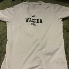 ASICS WASEDA 2019 ホワイトシャツ