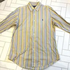 90'古着　Polo Ralph Lauren ストライプシャツ　ラルフローレン
