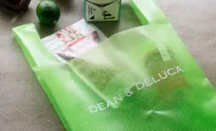 【未使用】DEAN&DELUCA EVA エコバッグ プールバックにも✨ライム