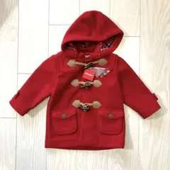 新品　ミキハウス　ダッフルコート　90 赤