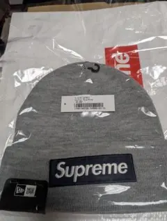 25FW Supreme New Era Box Logo Beanie グレー