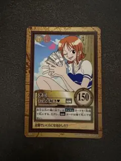ONE PIECE ナミ トレーディングカード ナミ　お金大好き♡