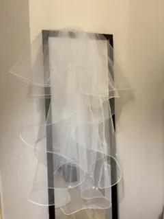 ウェディングベール パール付き