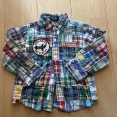 Black Bearチェック柄 長袖シャツ