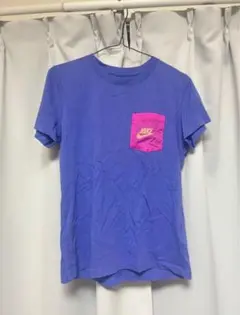 Nike 紫 ピンク ポケット付き 半袖Tシャツ L