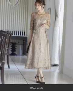 niana 総レース バックリボン パーティードレス 同窓会 二次会