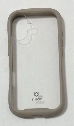 iFace iPhone 16 ケース クリア 強化ガラス(ベージュ)