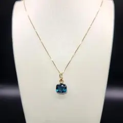 高品質【新品】天然ブルーフローライト 香水瓶ペンダントトップ ★チェーン別売り