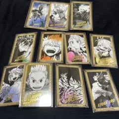 僕のヒーローアカデミア原画展 箔押しクリアカードコレクションバラ 11枚セット