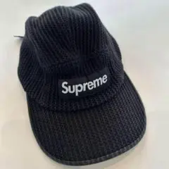 Supreme ブラック メッシュ キャップ 帽子 黒 シュプ シュプリーム