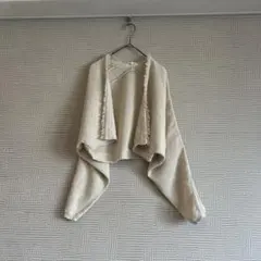 《良品》SALON adam et rope'☆ペーパーヤーンクロップドカーディ