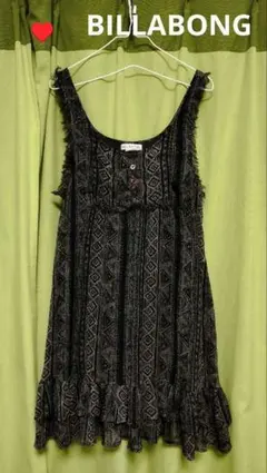BILLABONG エスニック柄フリンジフリルワンピースのサムネイル