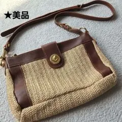 値下げ！最終価格★美品　バルドロゼ　ショルダーバッグ　かごバッグ　メッシュ編み