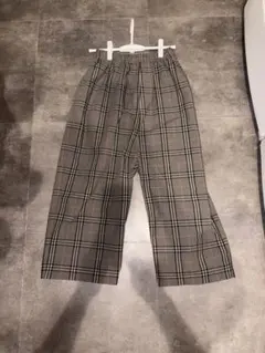 TRAVAIL MANUEL チェック柄 ワイドパンツ Sサイズ