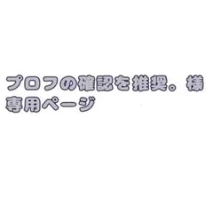ちぃ＊プロフ必読様ご確ページ ちー@プロフ&説明欄必読様専用ページ - メルカリ