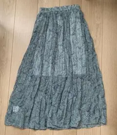 fifth 花柄ロングプリーツスカート