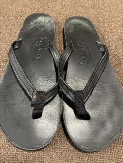 RAINBOW SANDALS レザーサンダル ブラックのサムネイル