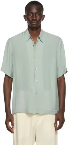 【美品】Dries Van Noten 半袖シャツ ライトグリーンのサムネイル