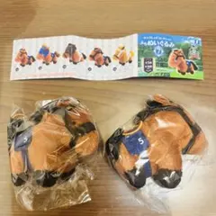 ガチャガチャ サラブレッドコレクションぷちぬいぐるみ 7 2点