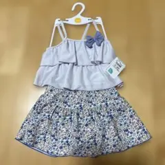 【新品タグ付】薄紫セパレート水着 110 女の子