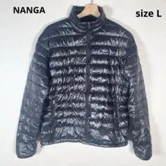 ☆★状態良好☆NANGA ナンガ ダウンジャケット メンズ 軽量 黒 sizeLのサムネイル
