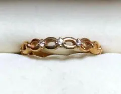 *期間限定出品　K10YGダイヤモンドリング　4℃（地金の刻印あり)15号