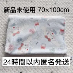 【新品未使用】シナモンロール　マルチクロス　ブランケット　ひざ掛け　水色　生地